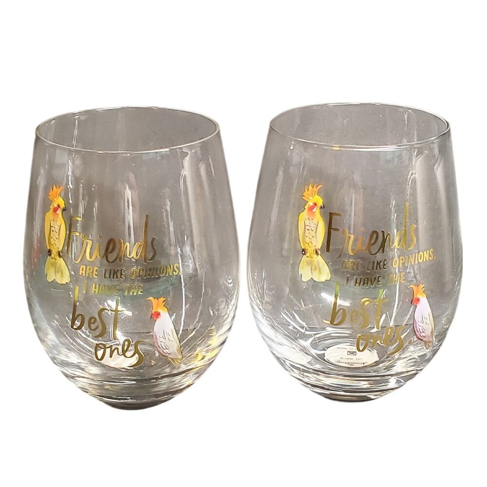 Hallmark - Friends are Like Opinions, I have the Best ones - Drinking Glass 16oz